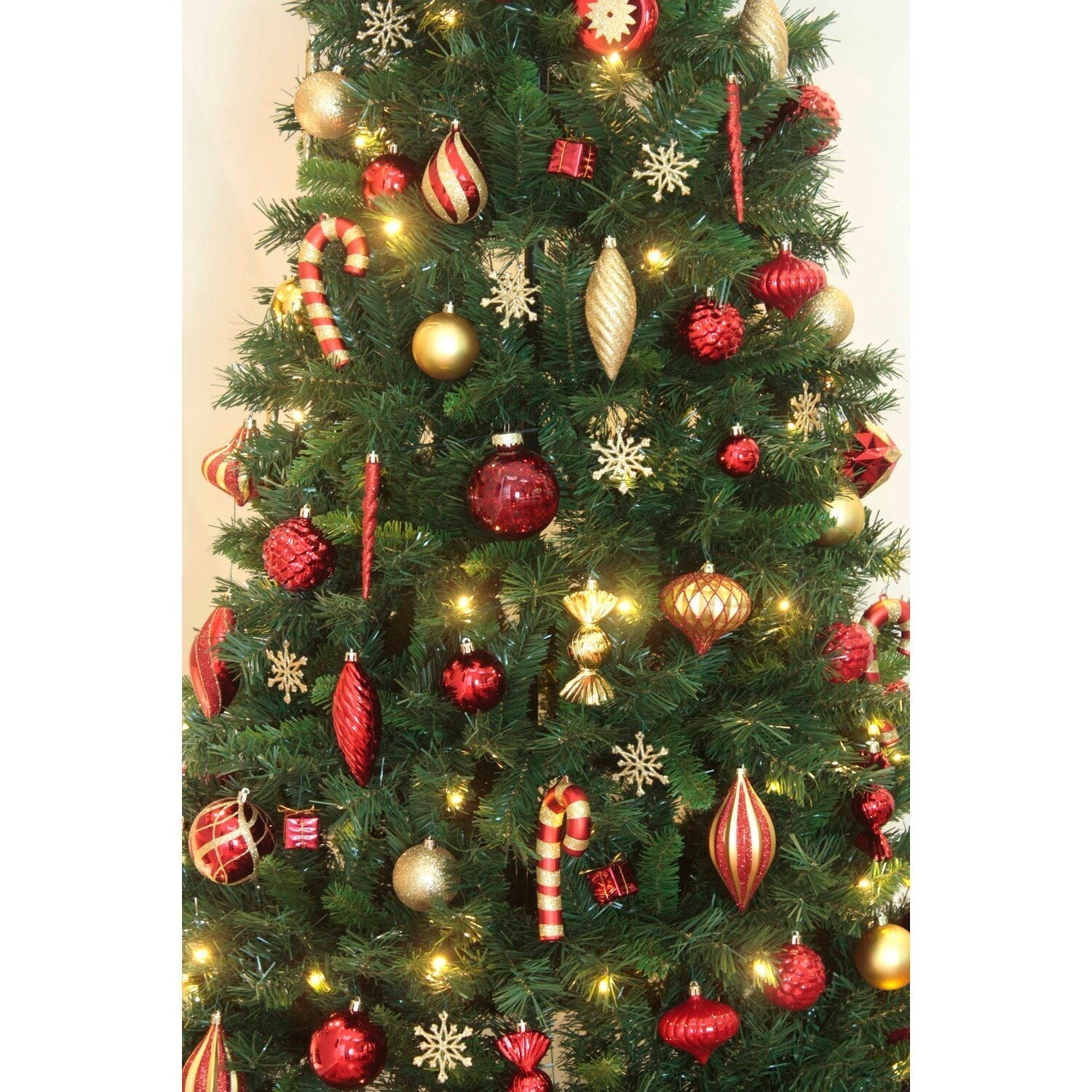 Árvore de Natal Pop-Up com Luzes Brancas Quentes – Verde / 2,10m