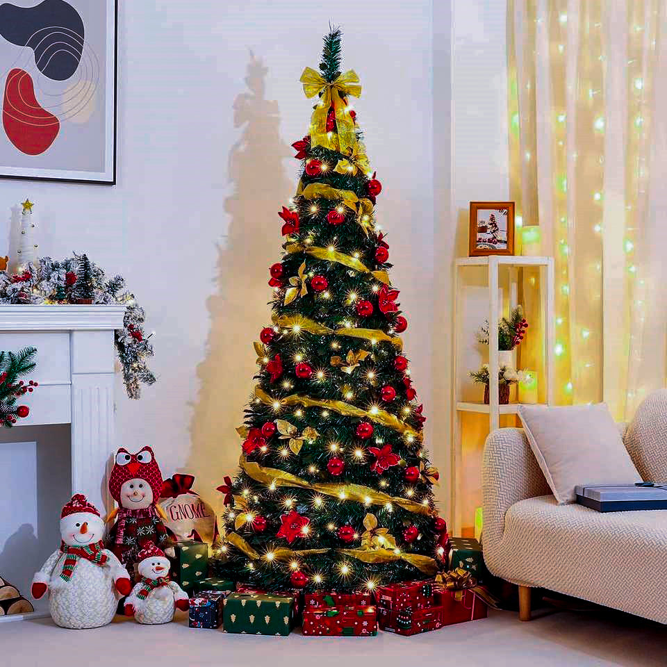 A Árvore de Natal Mais Rápida do Brasil – Monta em Segundos, Já Vem com LED e Acompanha BRINDE Exclusivo!