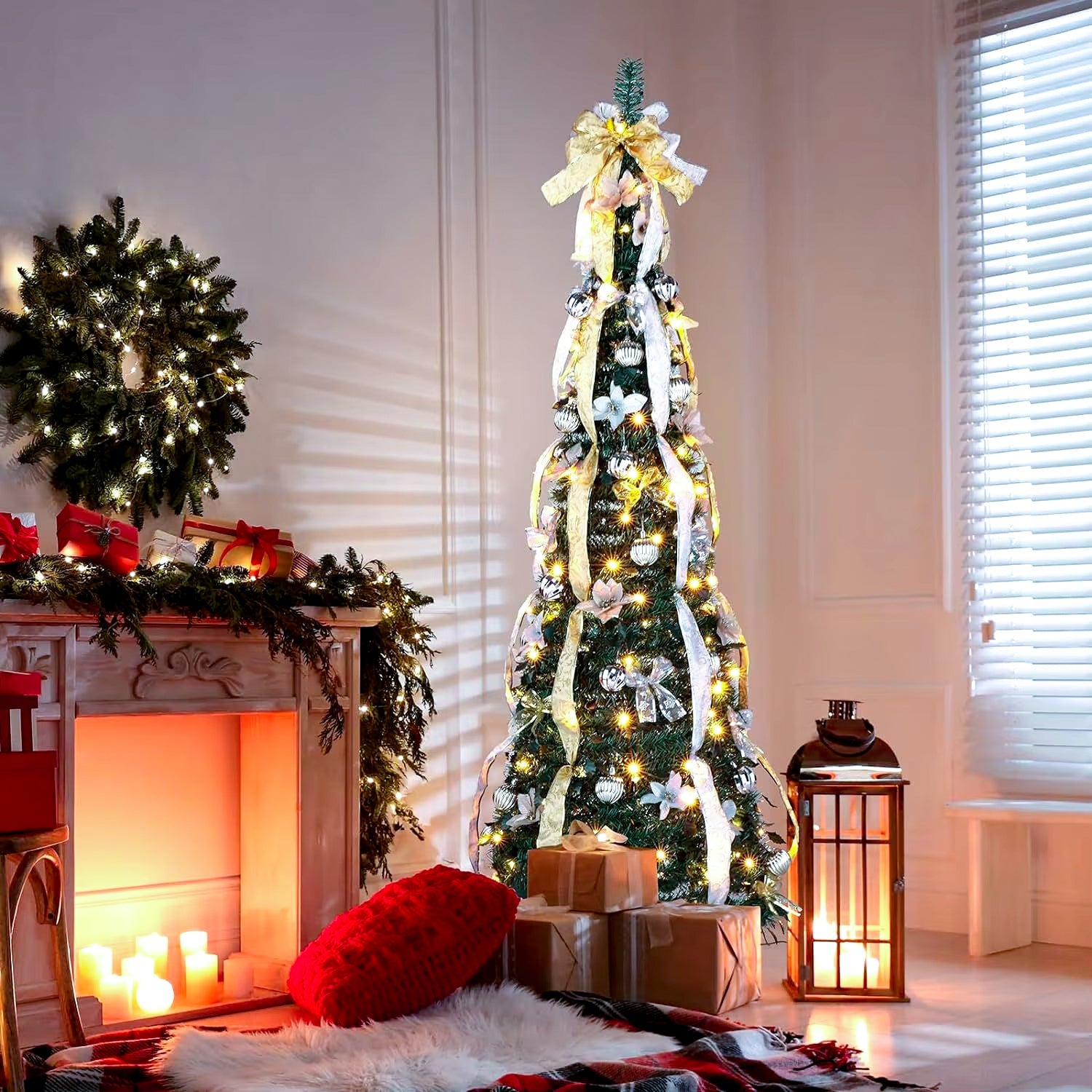 A Árvore de Natal Mais Rápida do Brasil – Monta em Segundos, Já Vem com LED e Acompanha BRINDE Exclusivo!