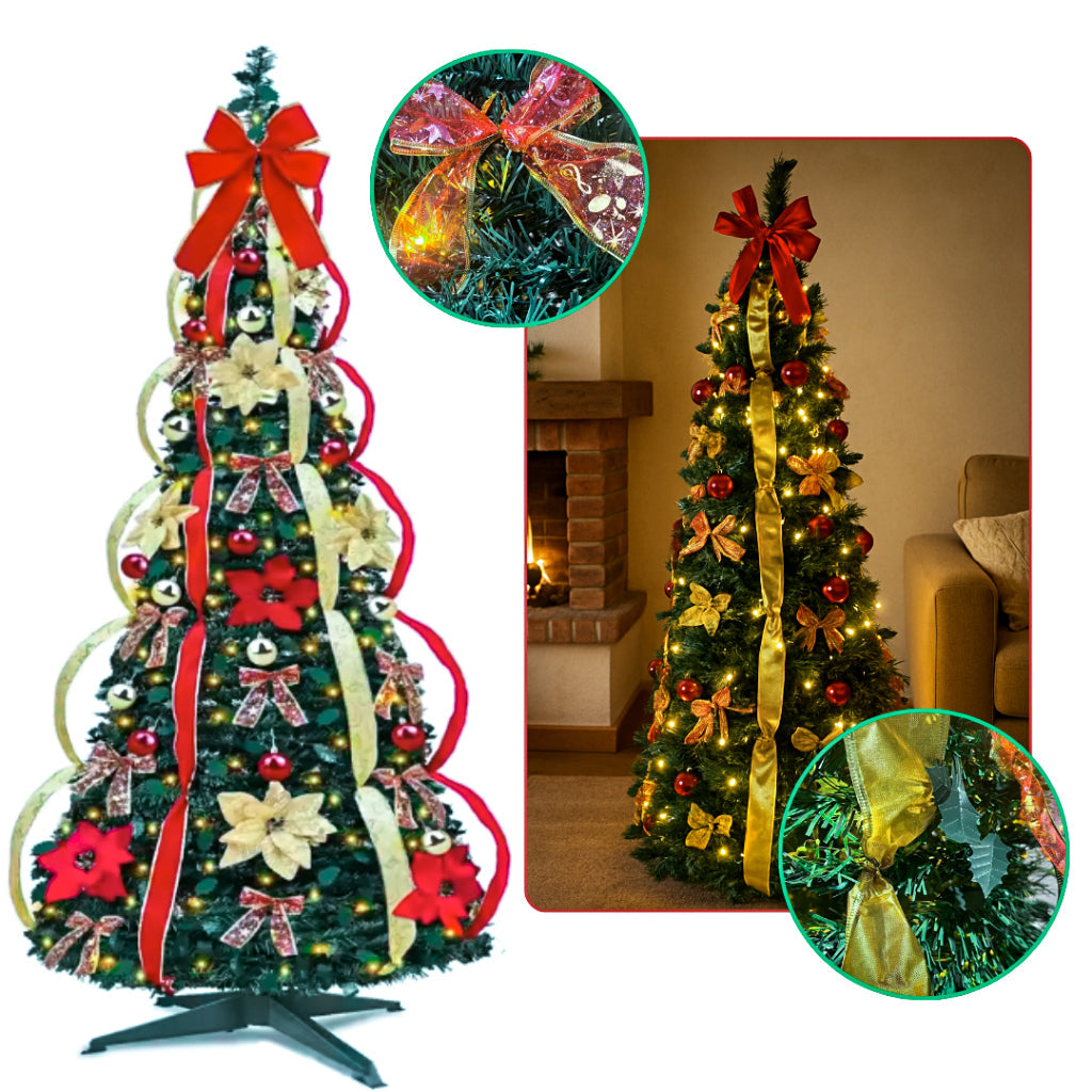 A Árvore de Natal Mais Rápida do Brasil – Monta em Segundos, Já Vem com LED e Acompanha BRINDE Exclusivo!