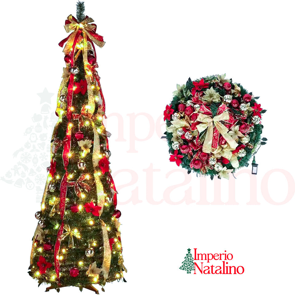 A Árvore de Natal Mais Rápida do Brasil – Monta em Segundos, Já Vem com LED e Acompanha BRINDE Exclusivo!