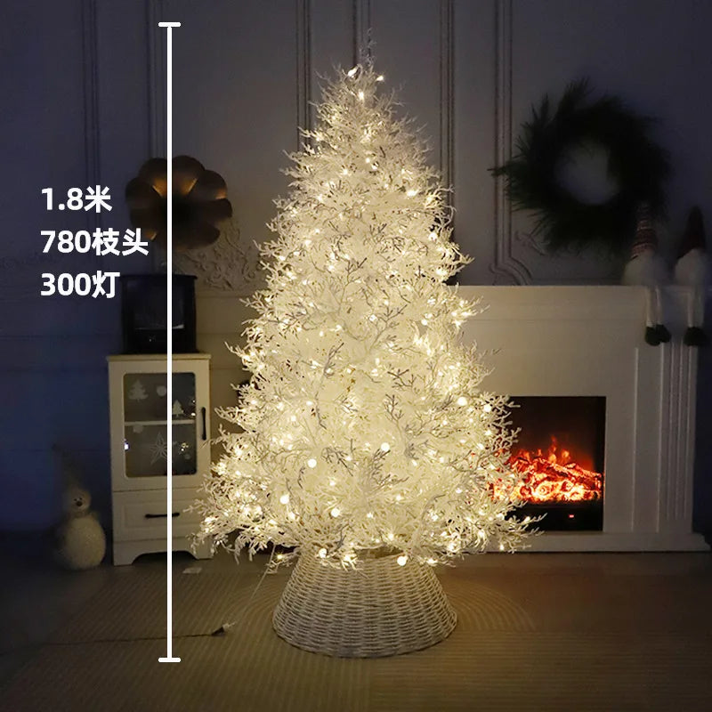 Puro pe reunido árvore de natal luzes de ramo morto artificial árvore de natal interior shoppings festival suprimentos kerstboom xysds