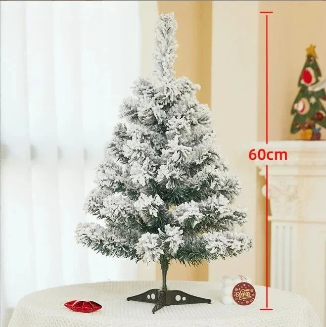 Para 90/120/150/180cm conjunto de decoração de árvore de natal branco ornamentos de árvores de natal neve festa de ano novo feriado ao ar livre casa
