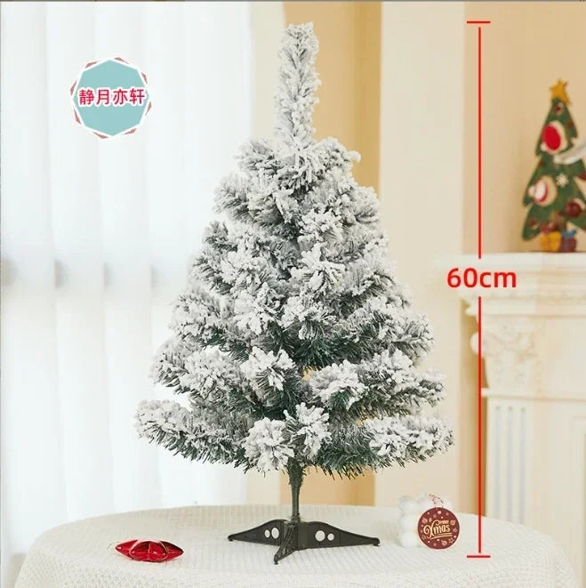Para 90/120/150/180cm conjunto de decoração de árvore de natal branco ornamentos de árvores de natal neve festa de ano novo feriado ao ar livre casa